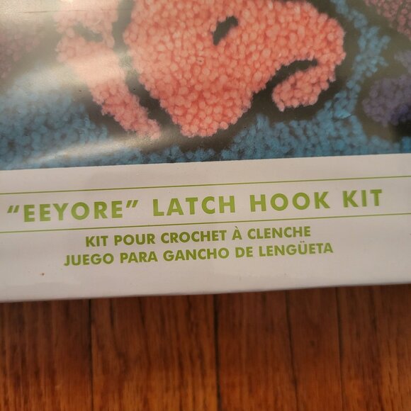 Disney Eeyore Latch Hook Kit 13" X 13" Rug Craft Project Wall Hanging - Picture 4 of 5